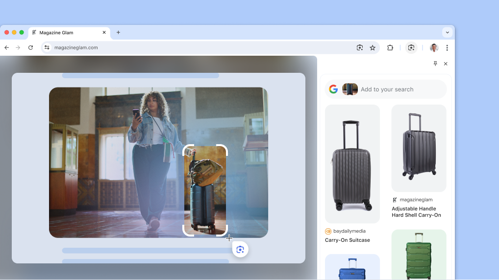 Google Lens on a product page.
